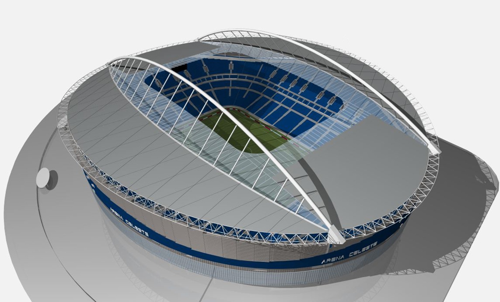 ESTÁDIO ARENA CELESTE - AGA - Alexandre Gonçalves Arquitetura